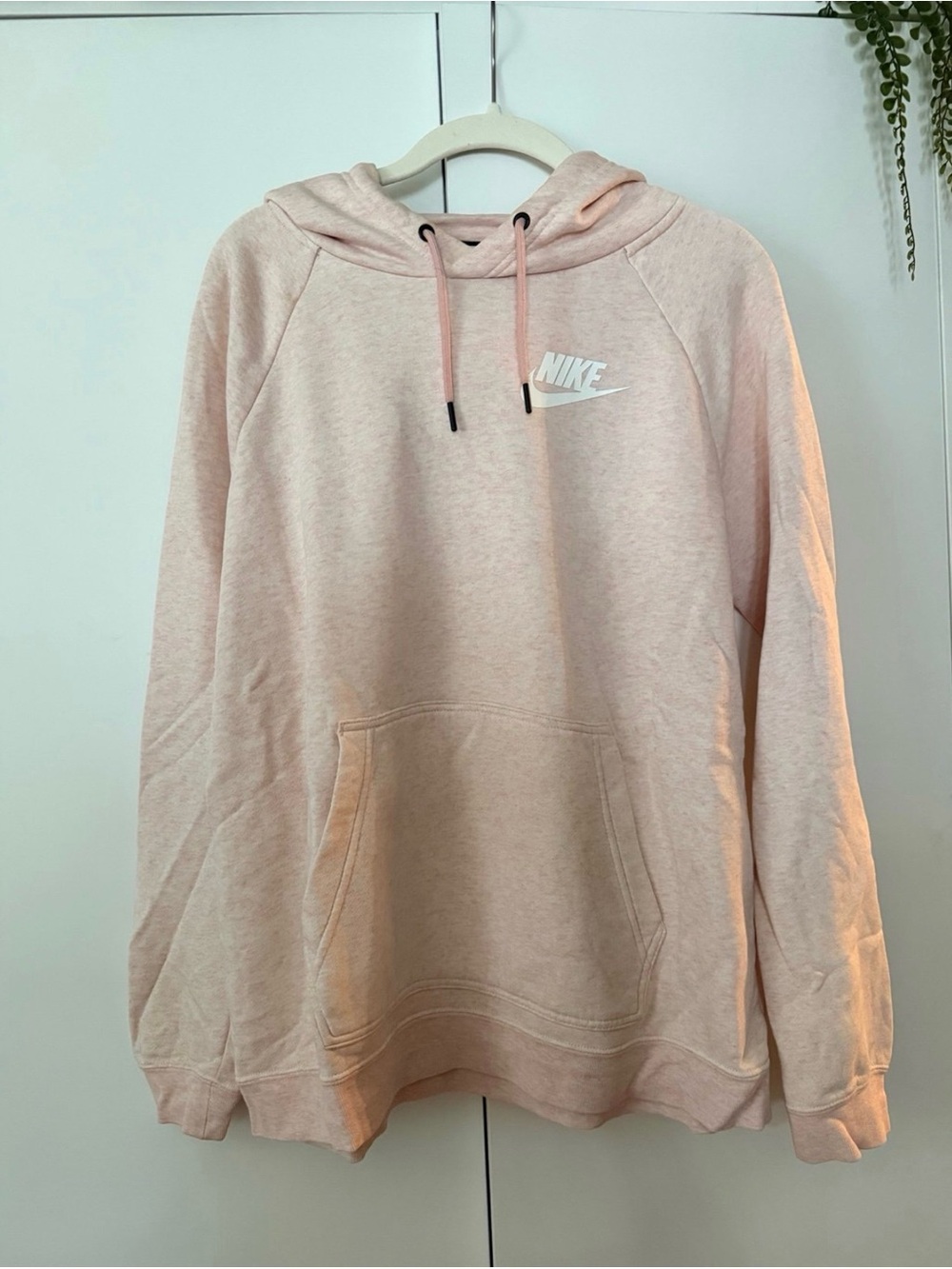 Nike Women's Light Pink Hoodie Sweatshirt